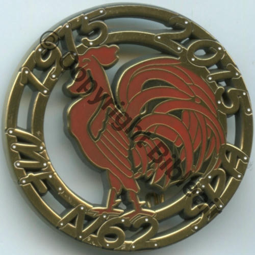 062  CENTENAIRE SPA.62  PATCH PRODUCTION Bol fenetre oval Dos lisse Src.olivier450 160Eur04.25  